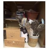 Various Kitchen Utensils, Bakeware, Blender