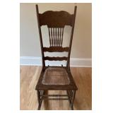 Spindle Back Rocker with Cane Seat