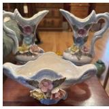 Capodimonte-Style Porcelain Floral Set