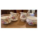 Small Porcelain Bowls and Pitchers