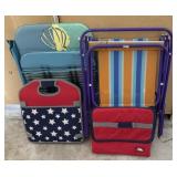 Outdoor Chairs and Soft Coolers