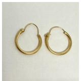 14K Gold Small Hoop Earrings