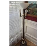 Brass Torchiere Lamp