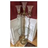 Hollywood Regency Style Brass Floor Lamp