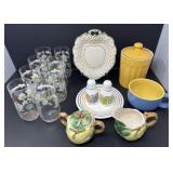 Various Glassware- Eighteen Pieces