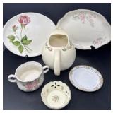 Rose Glassware Six Pieces