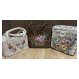 Vintage Woven And Needlepoint Handbags