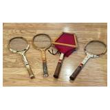 Vintage Wooden Tennis Rackets