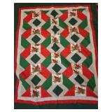 Handmade Lap Quilt Cardinal Pattern