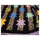 Handmade Quilt Stars and Butterflies Pattern