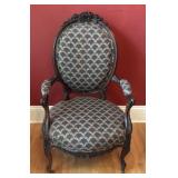 Victorian Carved Walnut Chair B