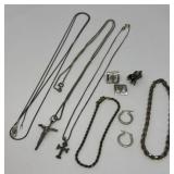 Sterling Crosses, Rooster Charm, Bracelets, More