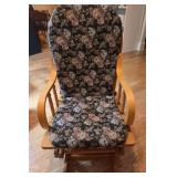 Scandinavian Design Rocker with Ottoman