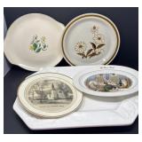 Five Decorative Plates/Platters