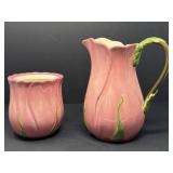 Franciscan Desert Rose Pitcher and Canister