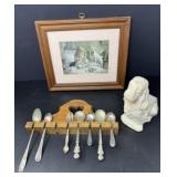 Hanging Spoon Collection, Picture, Dog Planter