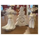 White Ceramic Wedding Set