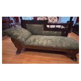 Victorian Mahogany Fainting Couch