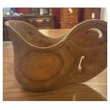 Hand Carved Wooden Shepherds Wedding Cup