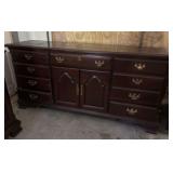 Bassett Cherry Dresser and Mirror