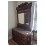 Eastlake Dresser with  Marble Top