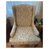 Floral Wingback Chair-A