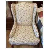 Floral Wingback Chair-B