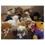 Collection of Stuffed Bears and More