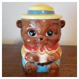 Mid Century Bear Cookie Jar