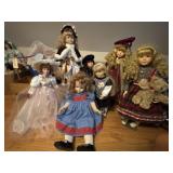 Large Porcelain Dolls