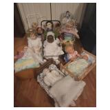 Collection of Larger Size Dolls with Accessories
