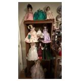 Bookcase and Collectable Doys