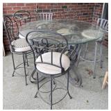 Glass Top Outdoor Table