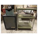 Vintage Metal Cart and Storage