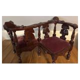 Victorian Style Conversation Chair