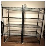 Two Heavy Duty Metal Storage Shelves A