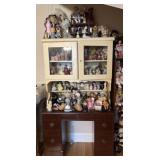 Desk with Hutch and Collectables