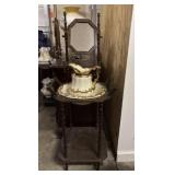 Washstand, Pitcher and Bowl