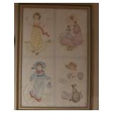 Framed Victorian Children