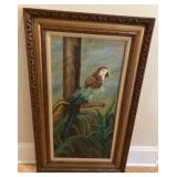 Original Parrot Painting by Miner