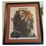 Norman Rockwell Framed Print and Books