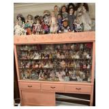 Display Case with Collectable Dolls B