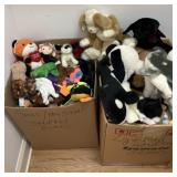 Large Collection of Stuffed Animals