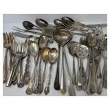 Assorted Silver Plate and Stainless Serving Ware