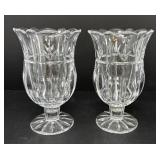 Two Crystal Celery Holders