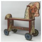 Vintage Gong Bell Manufacturing Rolling Horse