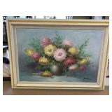 Large Oil on Canvas, Flowers by Fantana
