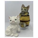 Two Vintage Cat Figurines