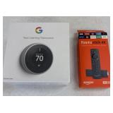 Google Thermostat, Fire Stick