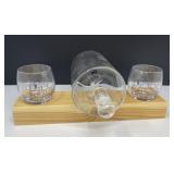 Joyjolt Hammer Decanter and Whiskey Glasses